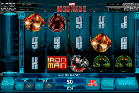 iron man  playtech free slot
