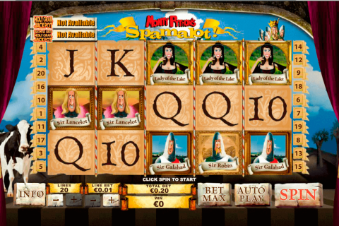 monty pythons spamalot playtech free slot