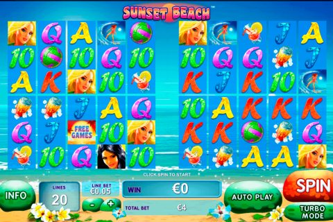 sunset beach playtech free slot