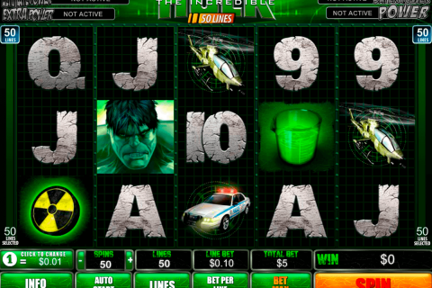 the incredible hulk  lines playtech free slot