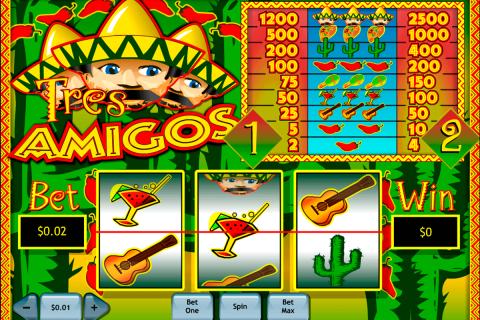 tres amigos playtech free slot