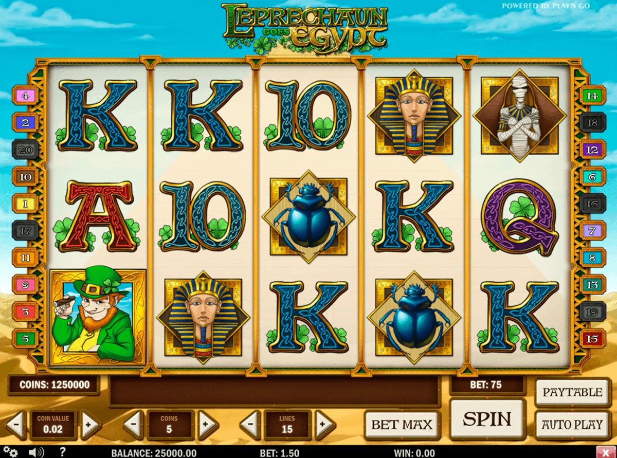 leprechaun goes egypt playn go